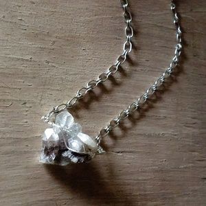 "Electric Elation"- Silver Crystal Necklace